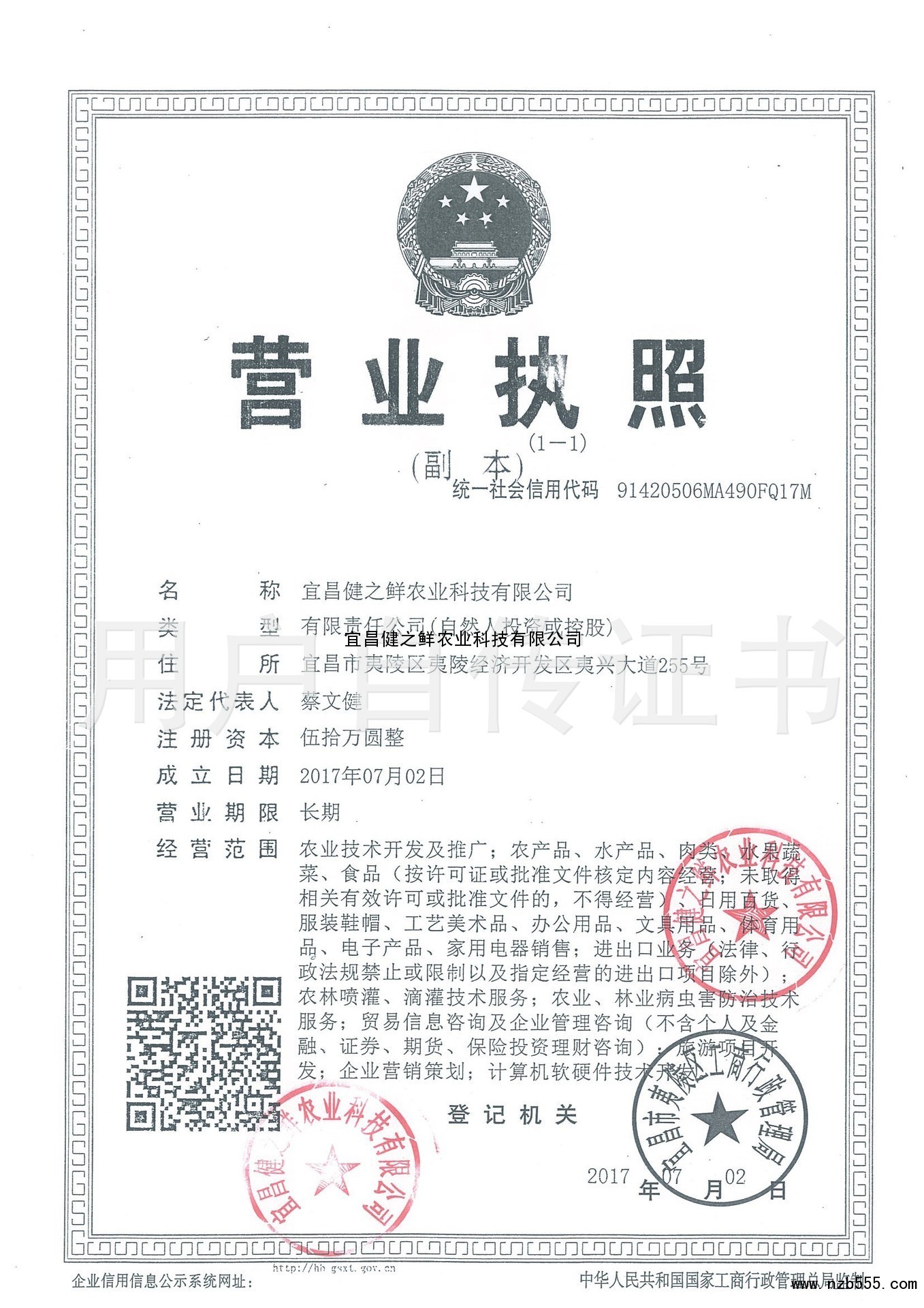 营业执照
