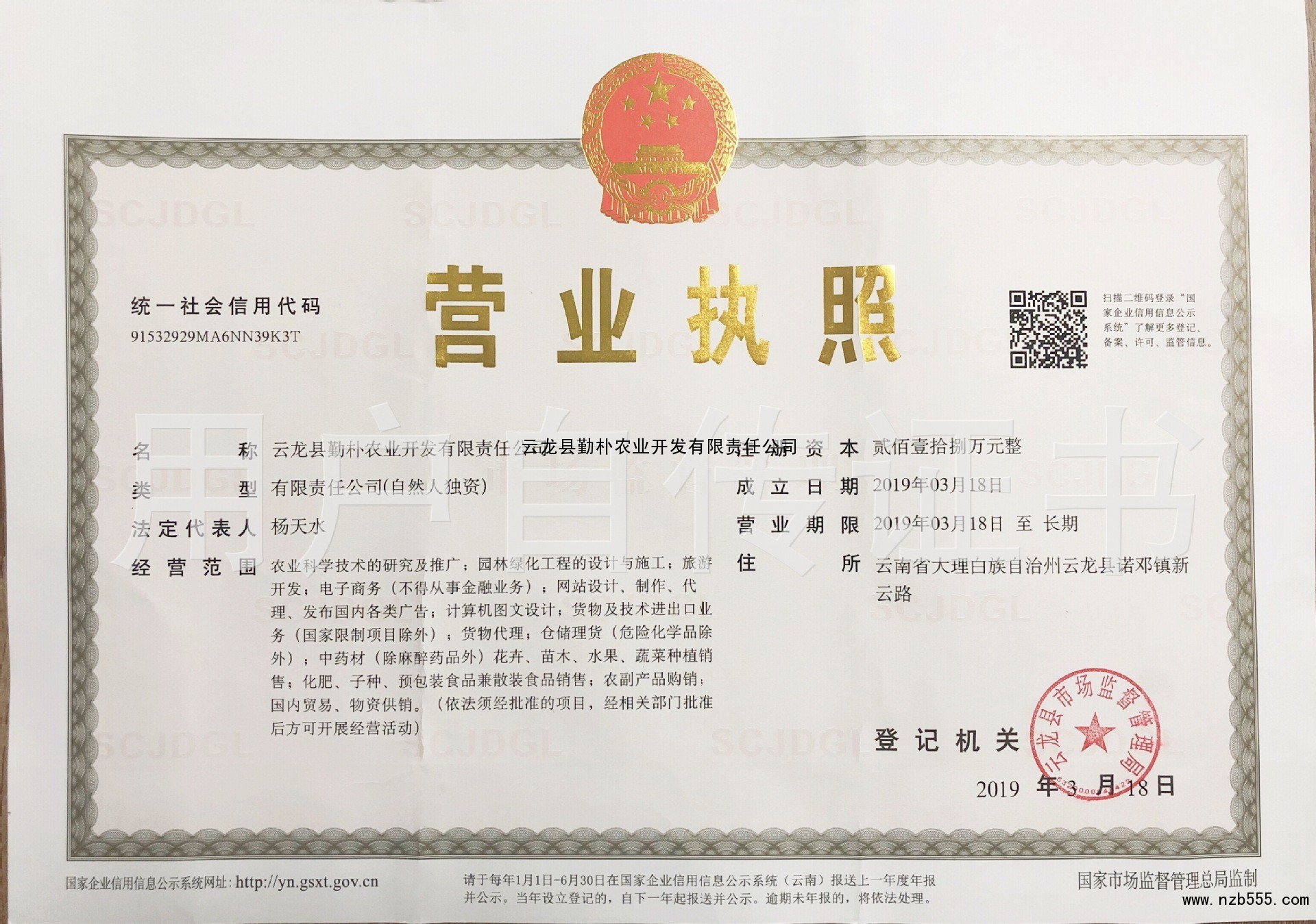 营业执照