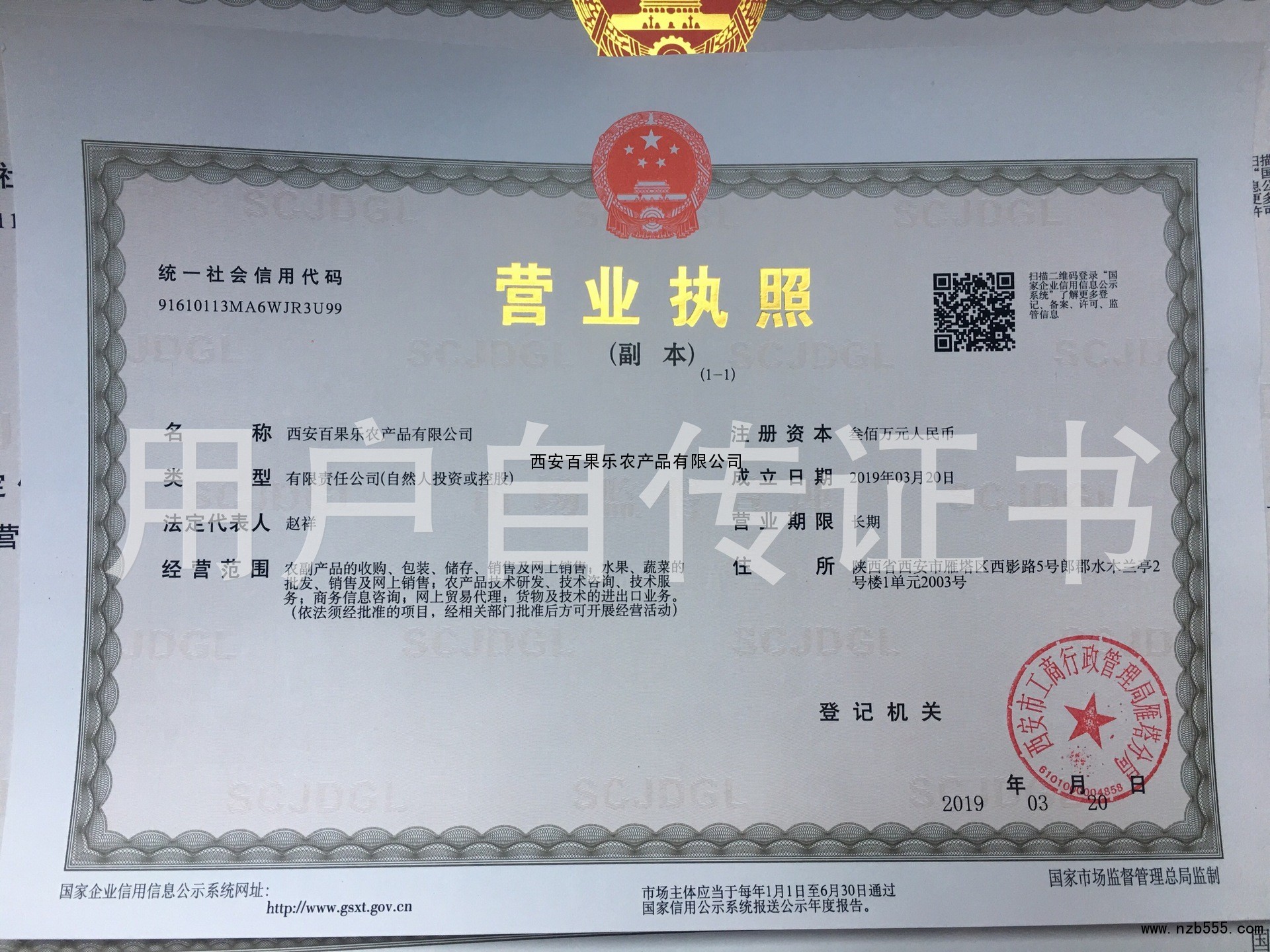 营业执照