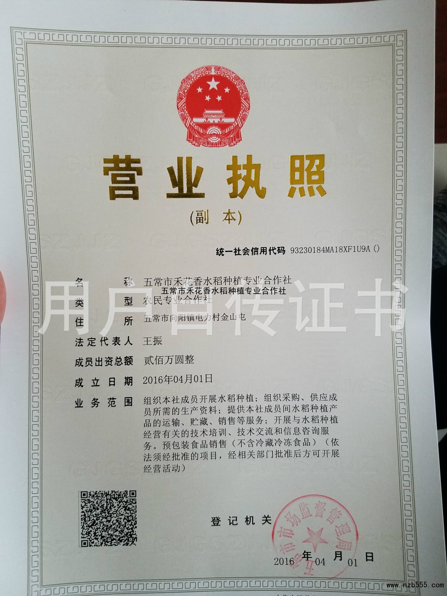 营业执照