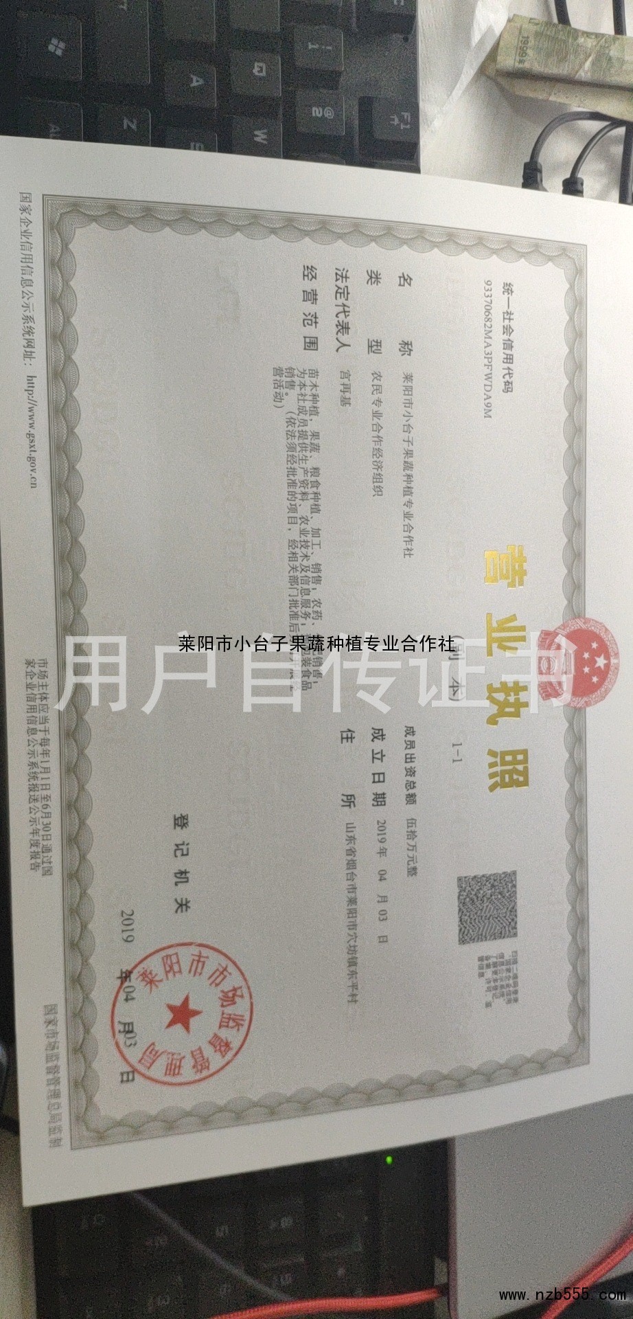 营业执照