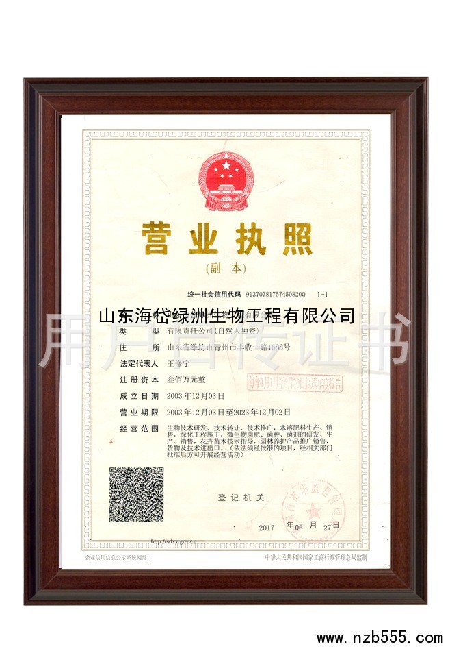 营业执照