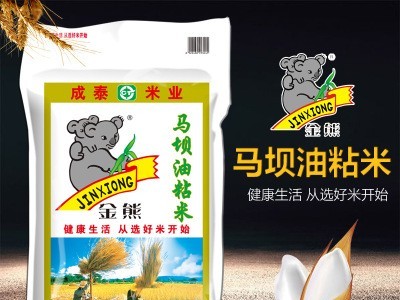 金熊马坝油粘米10kg当季新米20斤装大米家用农产品直供批发大米图1