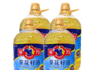 多力葵花籽油4L*4桶整箱 物理压榨家用营养油 福利团购活动商用图1