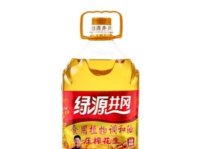 绿源井冈 压榨花生食用植物调和油5L 物理压榨 厂家直销图1