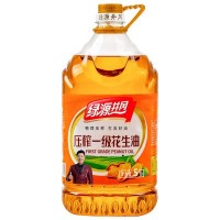 绿源井冈压榨一级花生油5L 纯花生食用油 物理压榨粮油批发