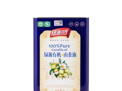 绿源井冈 纯山茶油3L食用油 物理压榨铁听装茶籽油图1