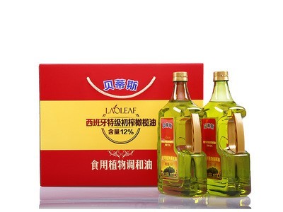 贝蒂斯葵花橄榄调和油1.6L*2礼盒定制团购福利送礼食用油橄榄油图1