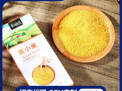 华闽黄小米400g盒装厂家批发散装oem加工定制 杂粮粗粮小米批发图1