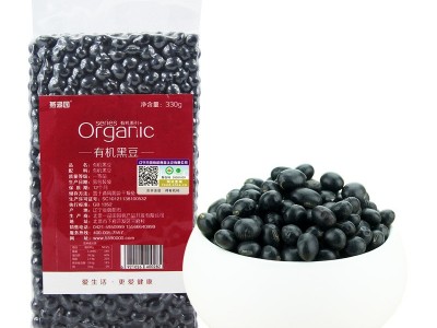 豆制品原料黑豆330g杂粮非转基因黑豆批发图1
