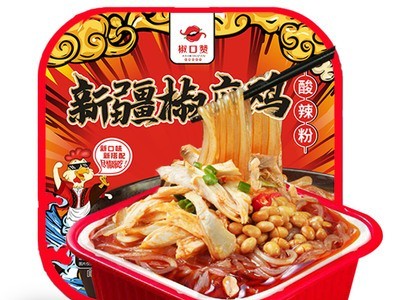 新疆特产椒口赞椒麻鸡酸辣粉酸辣味338g/盒青椒味332g/盒支持代发图1