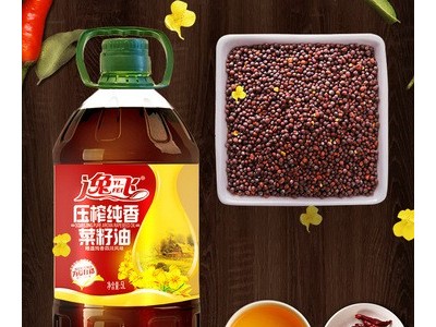 逸飞农家菜籽油5升食用油四级菜籽油粮油 植物油 菜油 批发价图1