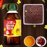 逸飞农家菜籽油5升食用油四级菜籽油粮油 植物油 菜油 批发价