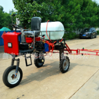 新款柴油12马力自走式打药机 悬挂式拖拉机带果园高杆喷雾机