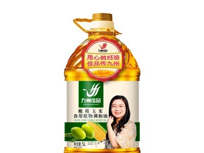 九州佳品 戊酉压榨橄榄玉米香植物调和油5L/瓶食用油图1