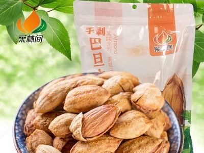 采林间 500克/袋奶香巴旦木扁桃仁休闲零食坚果炒货源头厂家批发图1