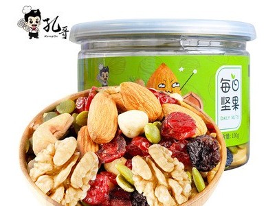 孔哥每日坚果罐装儿童孕妇成人坚果定制混合果干零食批发图1