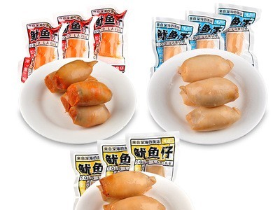 鱿鱼仔即食带籽小包装香辣墨鱼仔烧烤海兔即食海鲜零食厂家直供图1