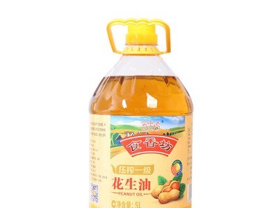 食香坊 压榨花生油 桶装花生油 5升花生油 家用 食用油 粮油图1