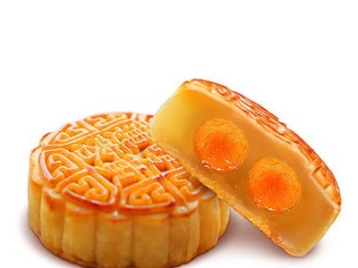 6个包邮190克/个广式莲蓉双蛋黄月饼手工咸鸭蛋中秋团购大月饼图1