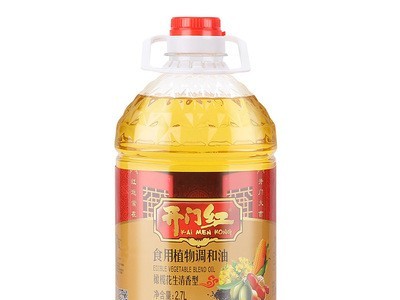 食用油一件代发 开门红橄榄花生油芝麻玉米调和油植物油5斤装批发图1
