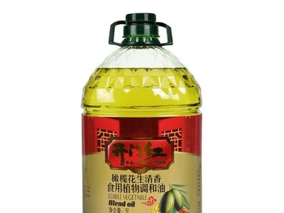 橄榄花生油 开门红食用油家用植物调和油5L箱装植物油 厂家批发图1