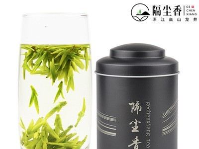 2021年新茶 浙江明前龙井春茶越乡手工绿茶50g小罐茶叶龙井茶图1