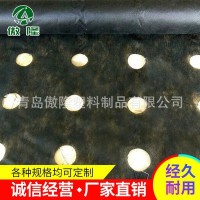 防草布厂家直销 农用果园黑色打孔无纺布（防草透水性） 现货