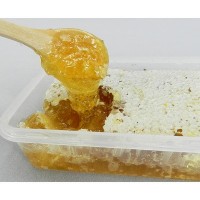 木桶土蜂蜜蜂巢蜜500克乐扣盒装一年只取一次割出来的蜂巢蜜