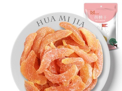 花蜜家 黄桃干108g 蜜饯水果干果脯办公室小吃零食大礼包可用图1
