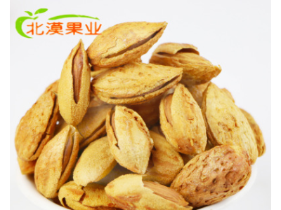 零食新疆特产 NP纸皮奶油巴旦木 全开口手剥 营养坚果 包邮图1