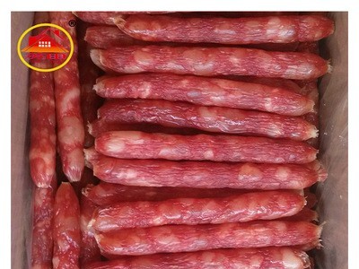 厂家直供 农家腊肠柴火烟熏肠 400克腊肉土腊肠 咸味鲜肉腊肠批发图1