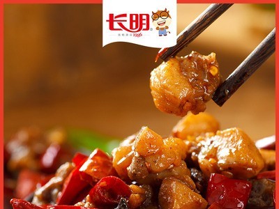 批发长明麻辣冷吃兔 180g 自贡小吃香辣兔丁 兔肉干 四川特产美食图1
