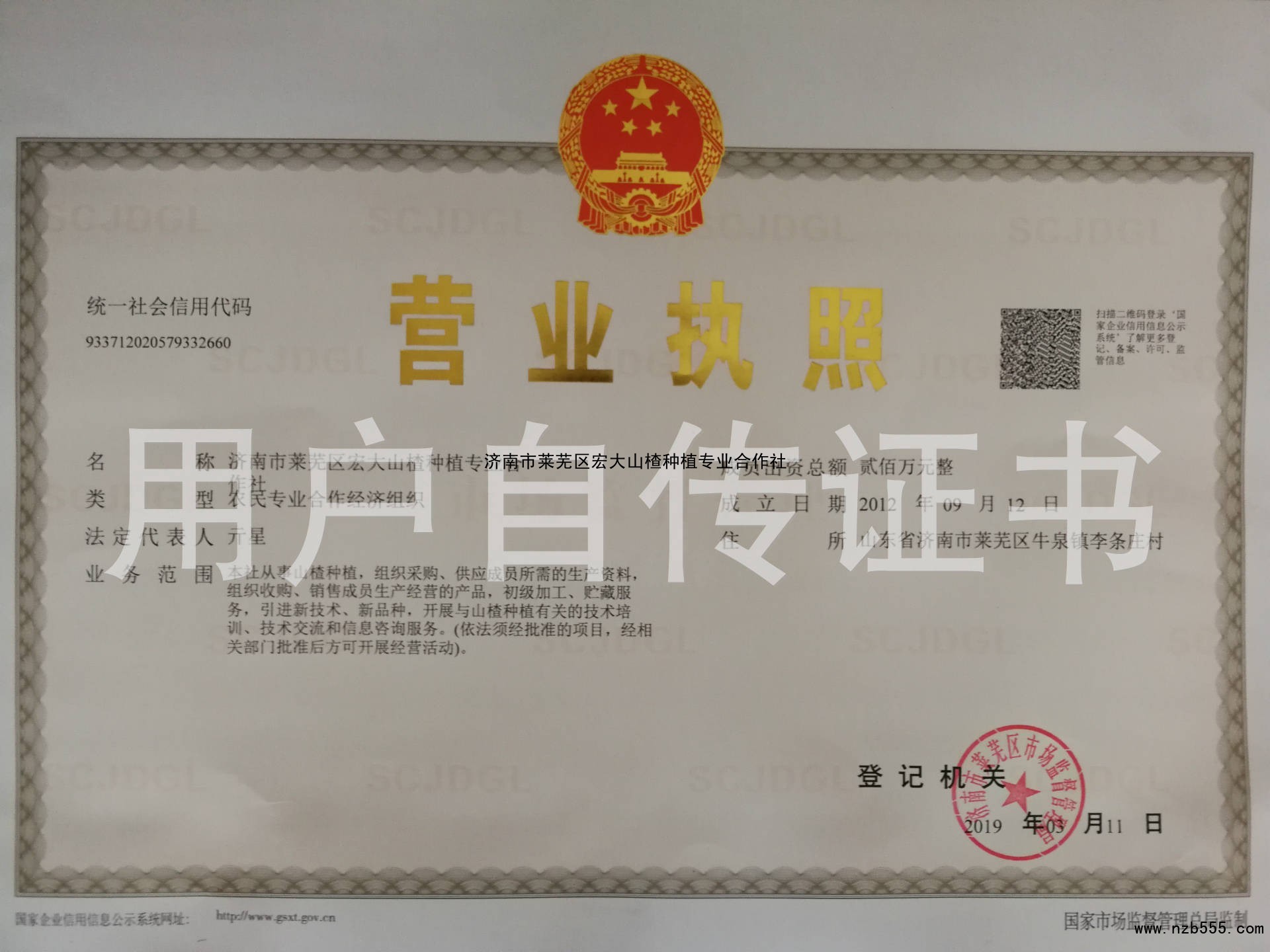 莱芜市莱城区宏大山楂种植专业合作社