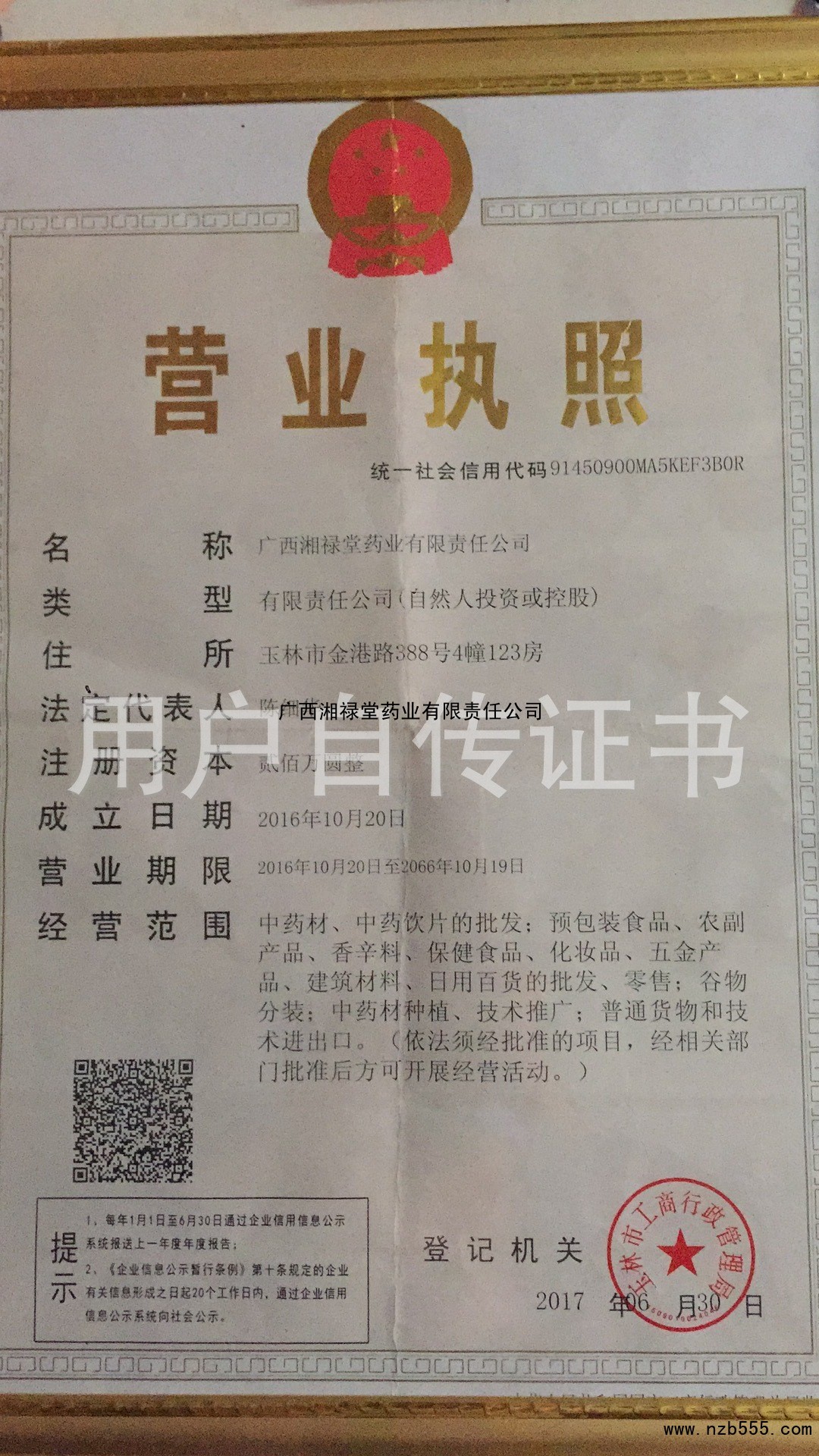 营业执照