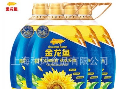 金龙鱼阳光葵花籽油4L*4瓶 自然葵香脱壳压榨 健康轻脂食用油图2