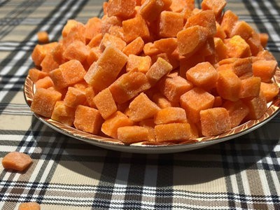 冷冻胡萝卜丁厂家供应速冻蔬菜 速冻胡萝卜粒 现货胡萝卜块批发图2