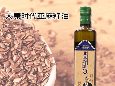 大康时代亚麻籽油礼盒装500ml瓶过节礼品月子食用油批发厂家图2