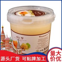 俄罗斯进口土蜂蜜椴树蜜2.5/1斤原蜜蜂蜜大罐装结晶雪蜜包邮批发