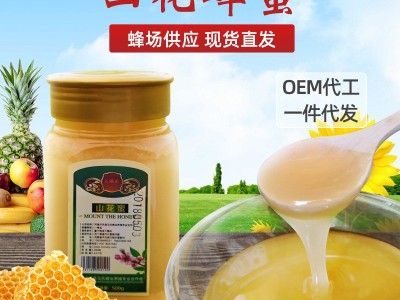 现货供应农家土蜂蜜 500g结晶山花蜂蜜 土特产洋槐蜂蜜一件代发图1