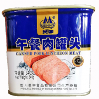 美宁午餐肉罐头户外罐头食品早餐火锅食材批发