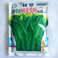 蔬菜种子公司批发利坚大种翠珍80天尖叶油青甜菜心（811）菜心种