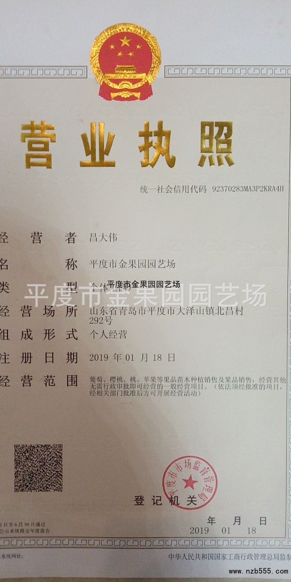 平度市金果园园艺场