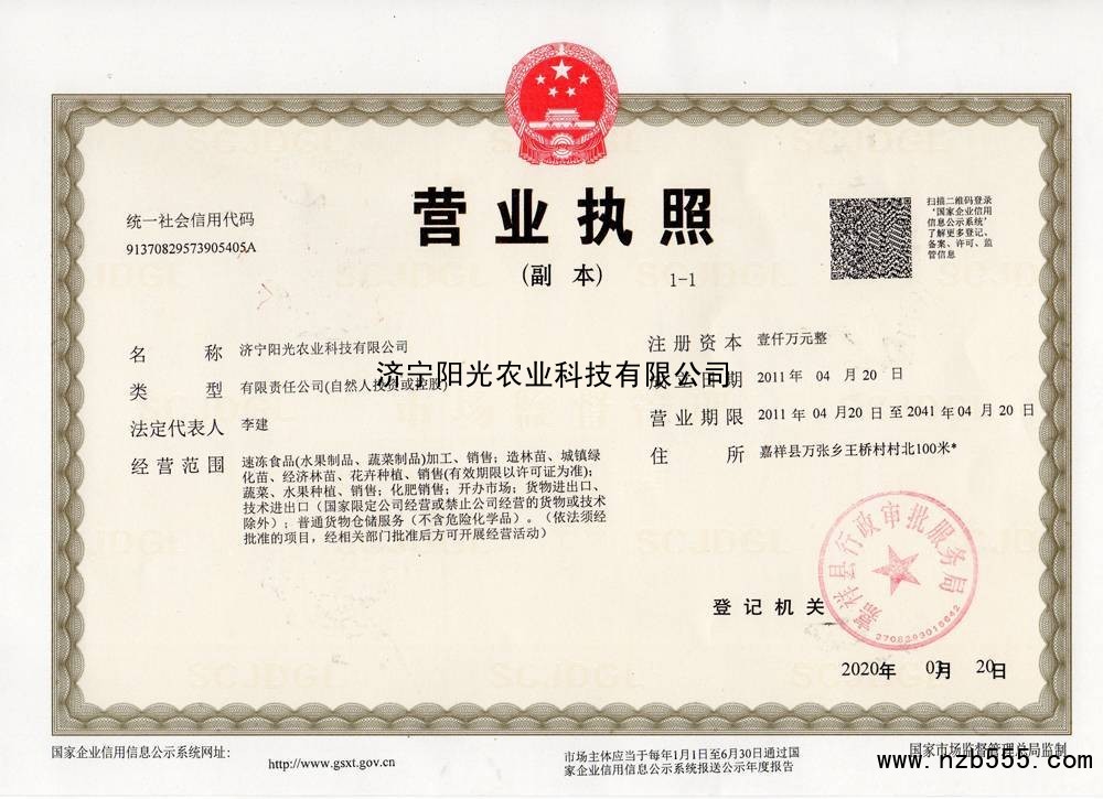 济宁阳光农业科技有限公司