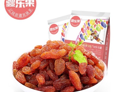 疆乐果 玫瑰红葡萄干 吐鲁番大颗粒葡萄250克 工厂直销图1