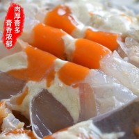 呛蟹红膏咸蟹舟山宁波特产腌制醉蟹冷冻梭子蟹蟹糊蟹块即食类海鲜