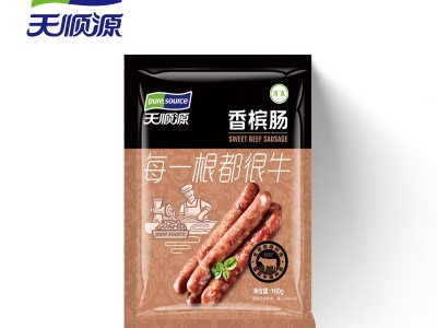 天顺源牛肉香槟肠160g哈尔滨红肠肉肠东北特产批发货源充足图4