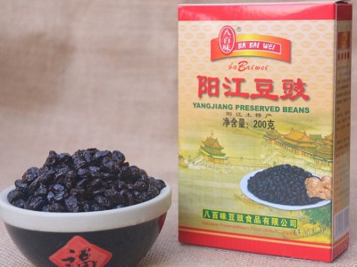 阳江特产八百味牌200g盒装豆豉调味料餐饮产地货源厂家批发图1
