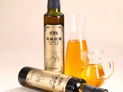 家油站内蒙古亚麻籽油 冷榨 食用油月子油250ml厂家批发图4