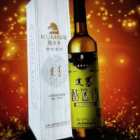 内蒙特产马奶酒酷迷诗木皮礼盒绿草原厂家批发皮囊酒招商代理